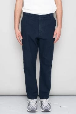 Cotton Linen Trouser Fixed - Soft Navy -Clothing Sales Store SidneySS24trousers 176