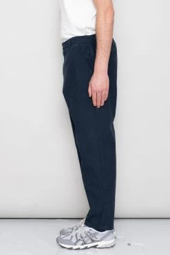 Cotton Linen Trouser Fixed - Soft Navy -Clothing Sales Store SidneySS24trousers 179
