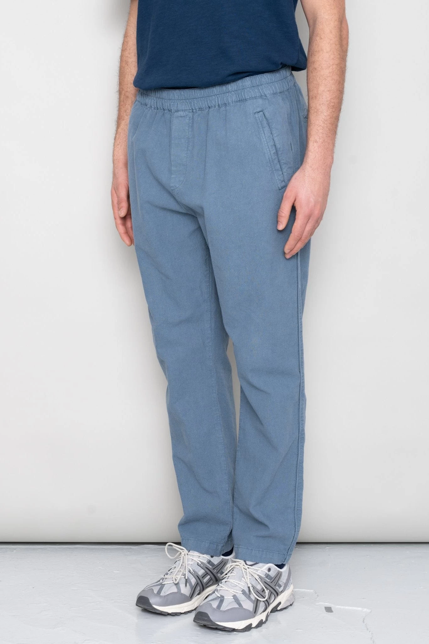 Cotton Linen Trouser Drawcord - Woad 4 Cotton Linen Trouser Drawcord - Woad - Image 2