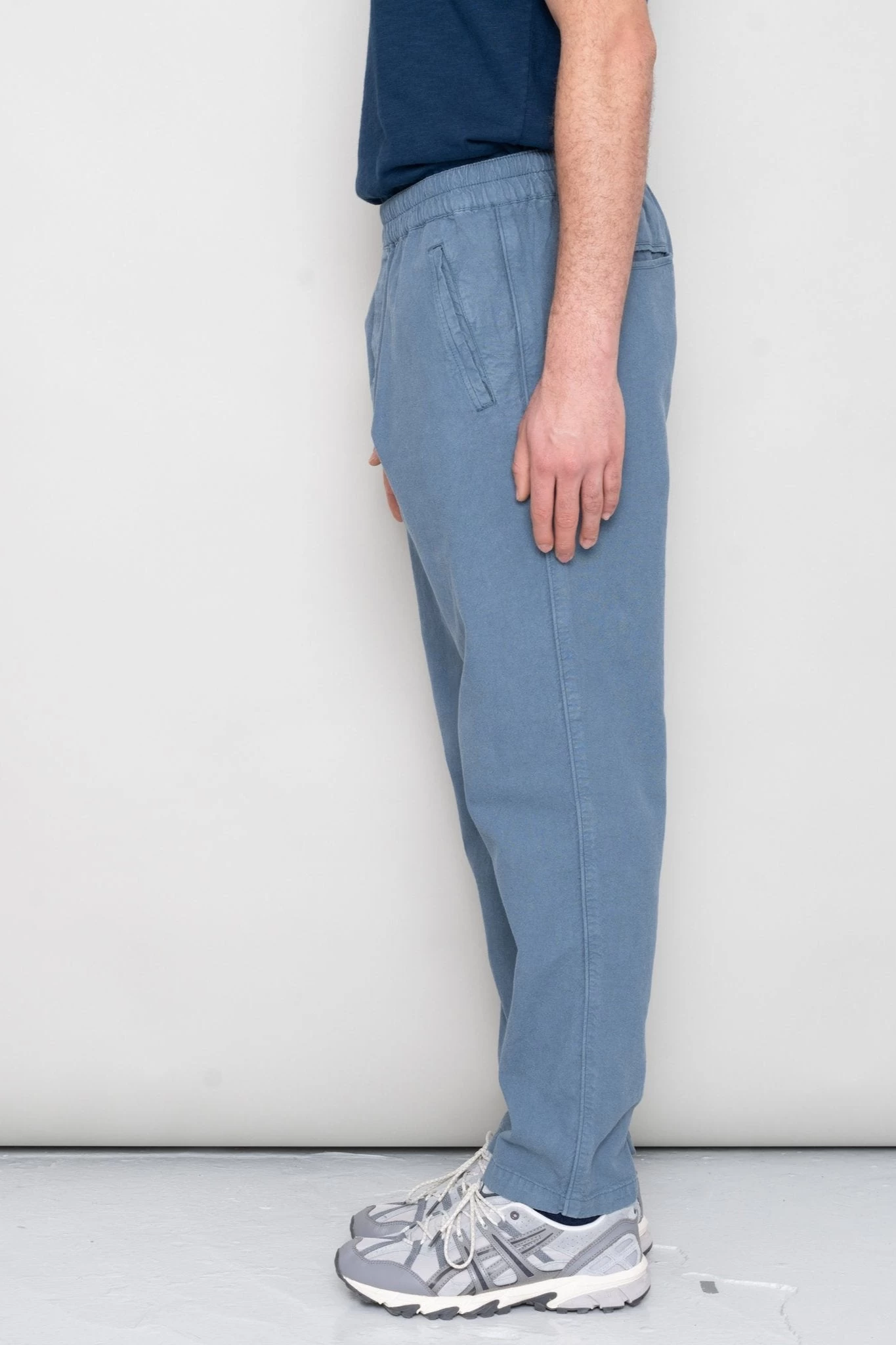 Cotton Linen Trouser Drawcord - Woad 8 Cotton Linen Trouser Drawcord - Woad - Image 6