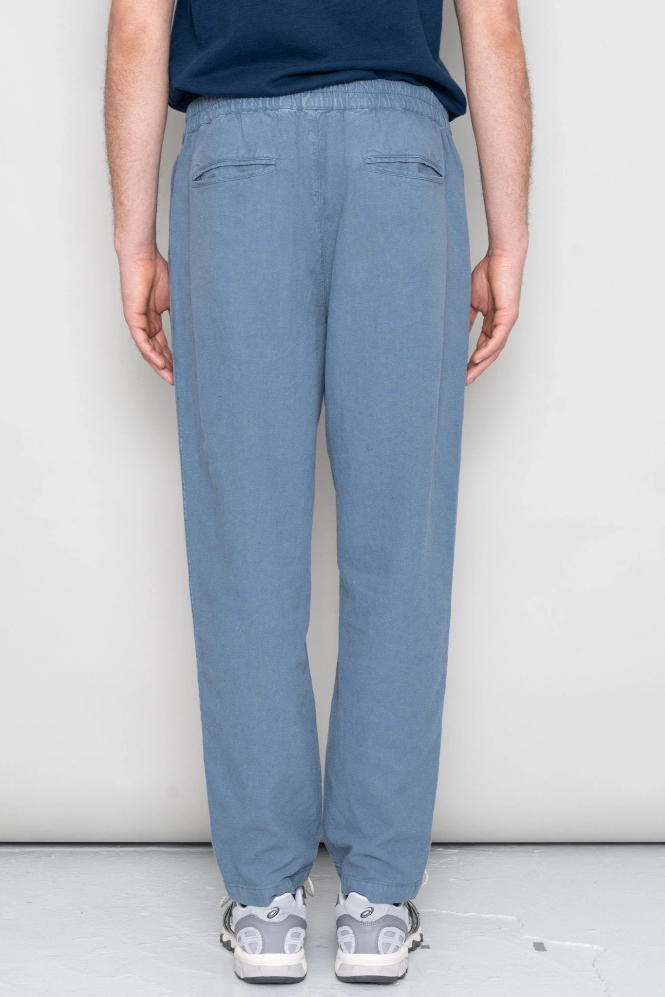Cotton Linen Trouser Drawcord - Woad 9 Cotton Linen Trouser Drawcord - Woad - Image 7