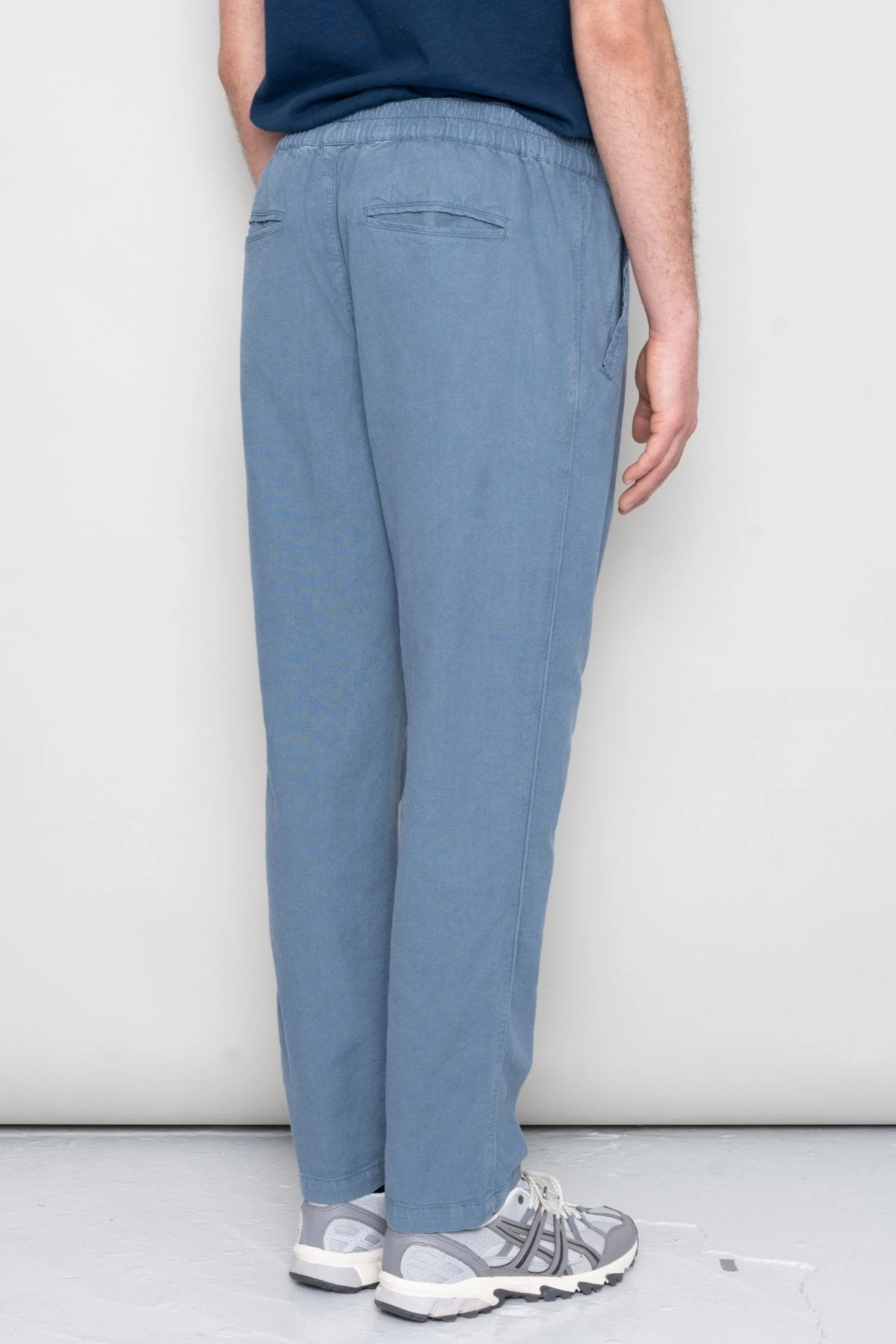 Cotton Linen Trouser Drawcord - Woad 7 Cotton Linen Trouser Drawcord - Woad - Image 5
