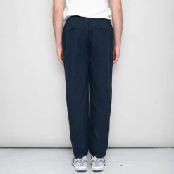 Cotton Linen Trouser Drawcord - Navy 14 Cotton Linen Trouser Drawcord - Navy -Clothing Sales Store SidneySS24trousers 205