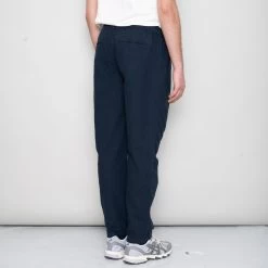 Cotton Linen Trouser Drawcord - Navy 11 Cotton Linen Trouser Drawcord - Navy -Clothing Sales Store SidneySS24trousers 206