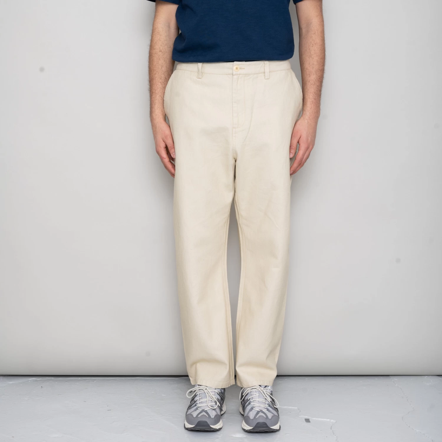 Barrel Leg Pant - Stone Hemp Canvas 8 Barrel Leg Pant - Stone Hemp Canvas - Image 6