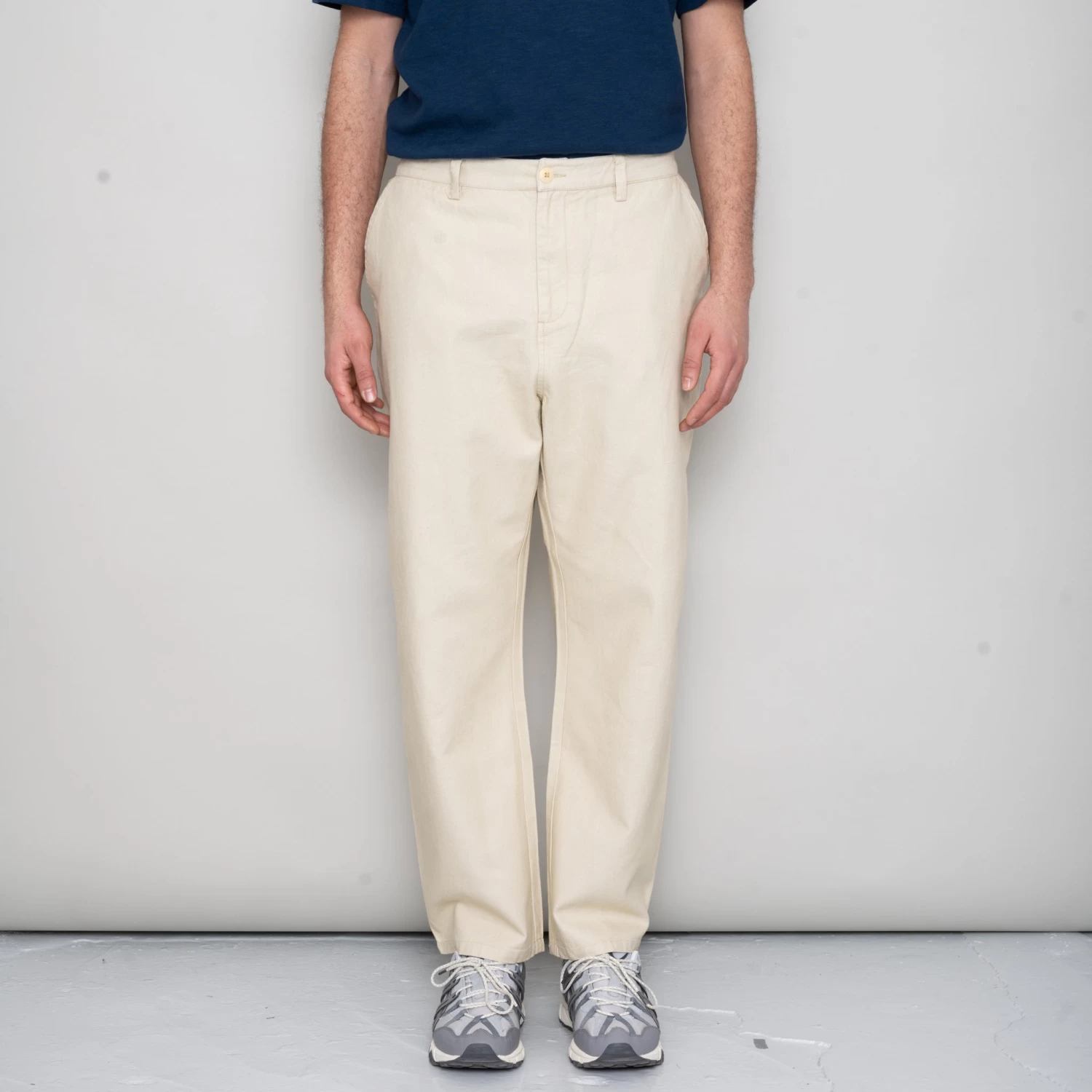 Barrel Leg Pant - Stone Hemp Canvas 6 Barrel Leg Pant - Stone Hemp Canvas - Image 4