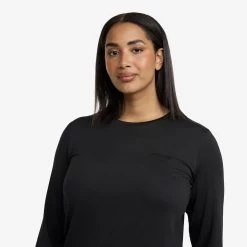 Vagabond Long Sleeve Tee Women Black -Clothing Sales Store ae5a6449 a62e 43fd aa54 2d710d5578b0