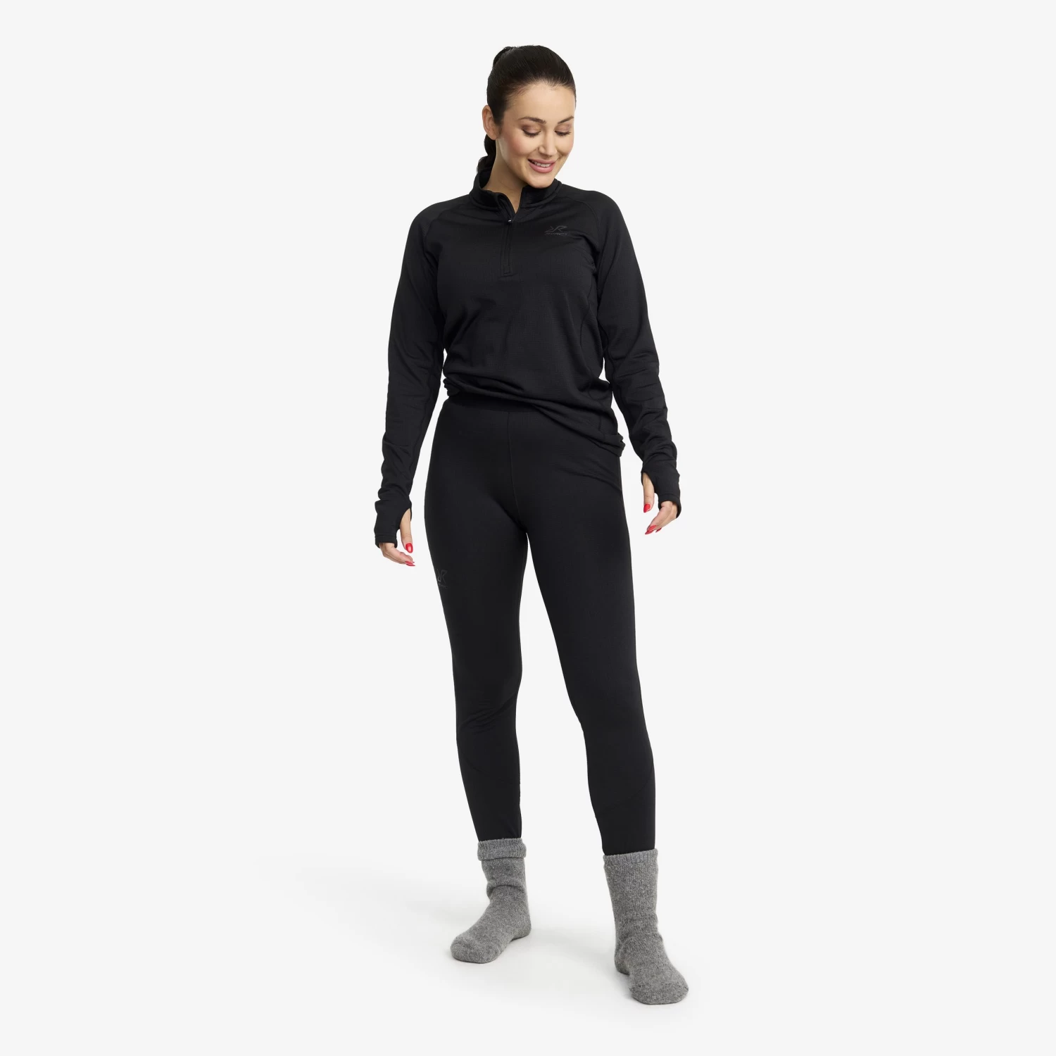 Waffle Baselayer Trousers Women Black 4 Waffle Baselayer Trousers Women Black - Image 2