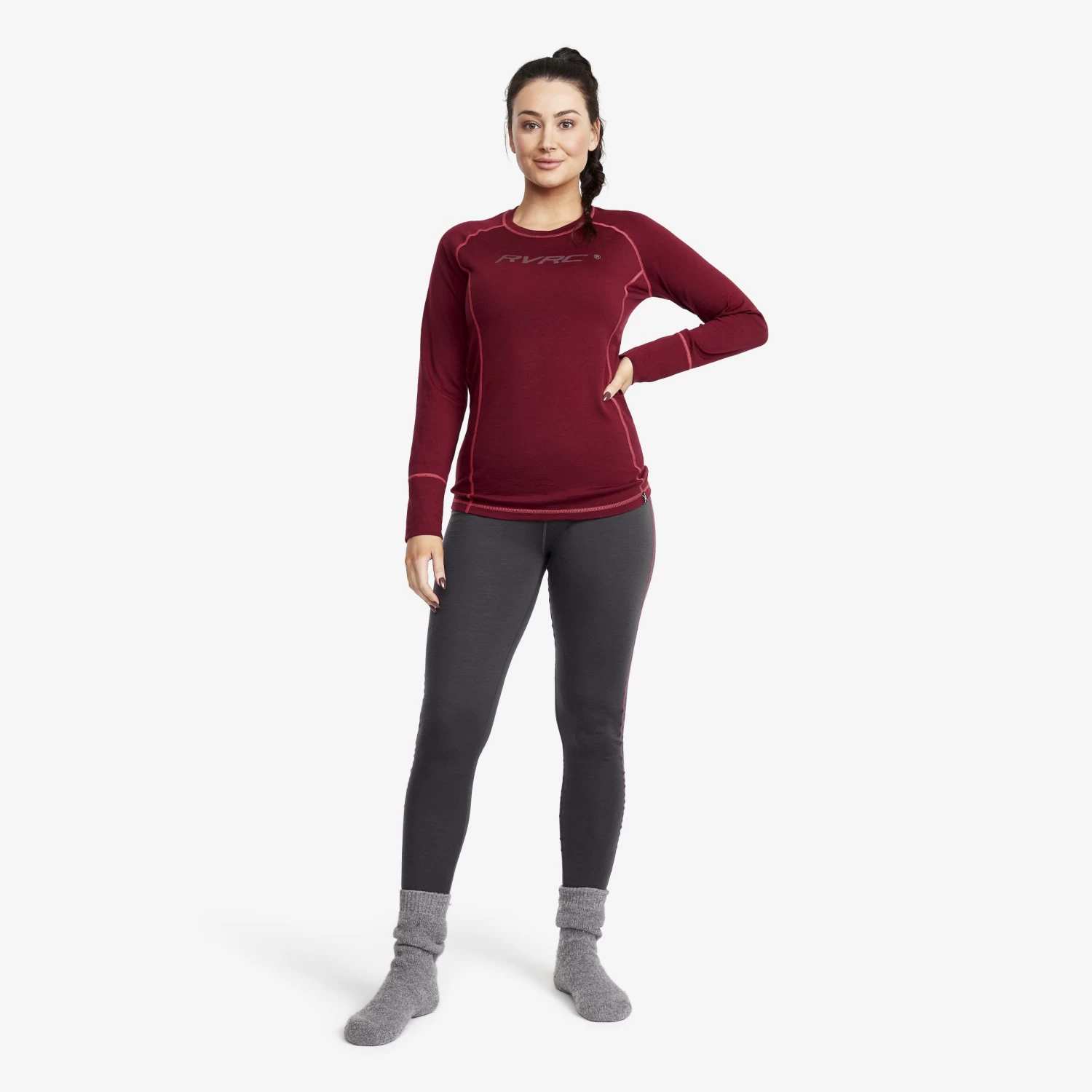 Outright Merino Trousers Women Anthracite 4 Outright Merino Trousers Women Anthracite - Image 2