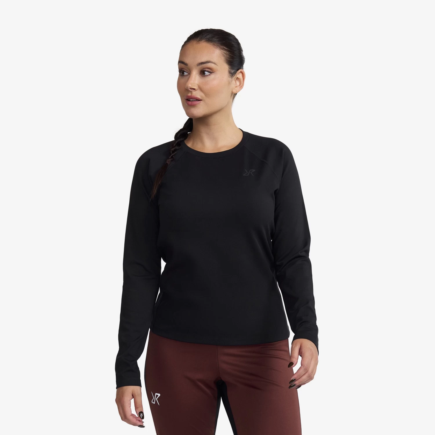 Prep Crew Neck Top Women Black 3 Prep Crew Neck Top Women Black