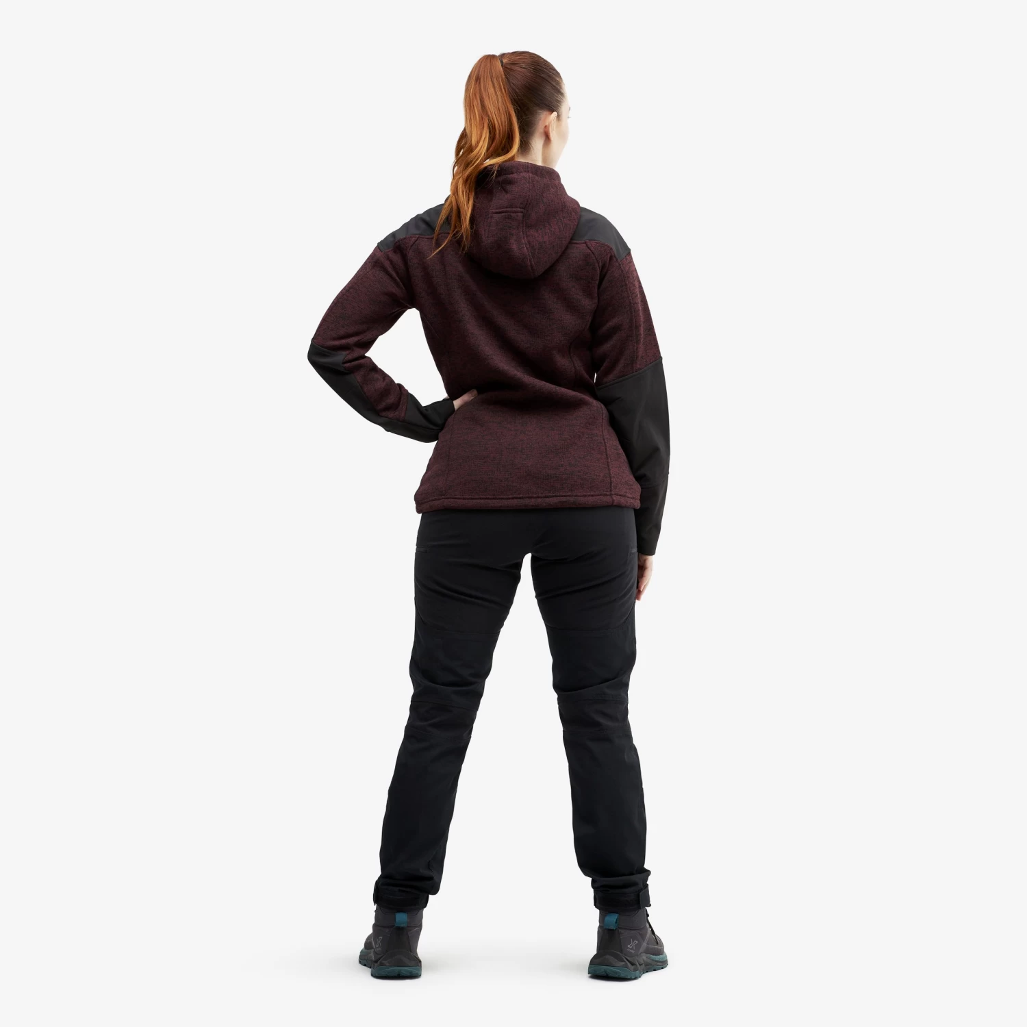 Tornado Hoodie Women Burgundy 5 Tornado Hoodie Women Burgundy - Image 3