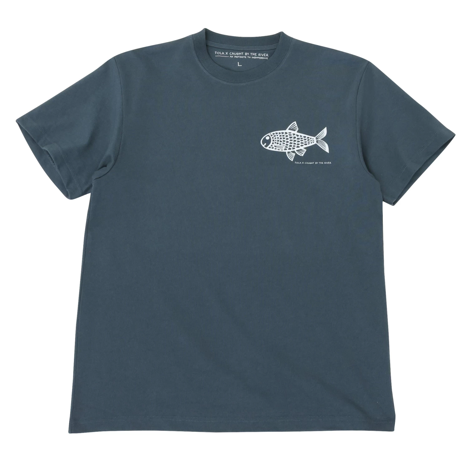 Organic Cotton Tee - Midnight Blue Fish 3 Organic Cotton Tee - Midnight Blue Fish