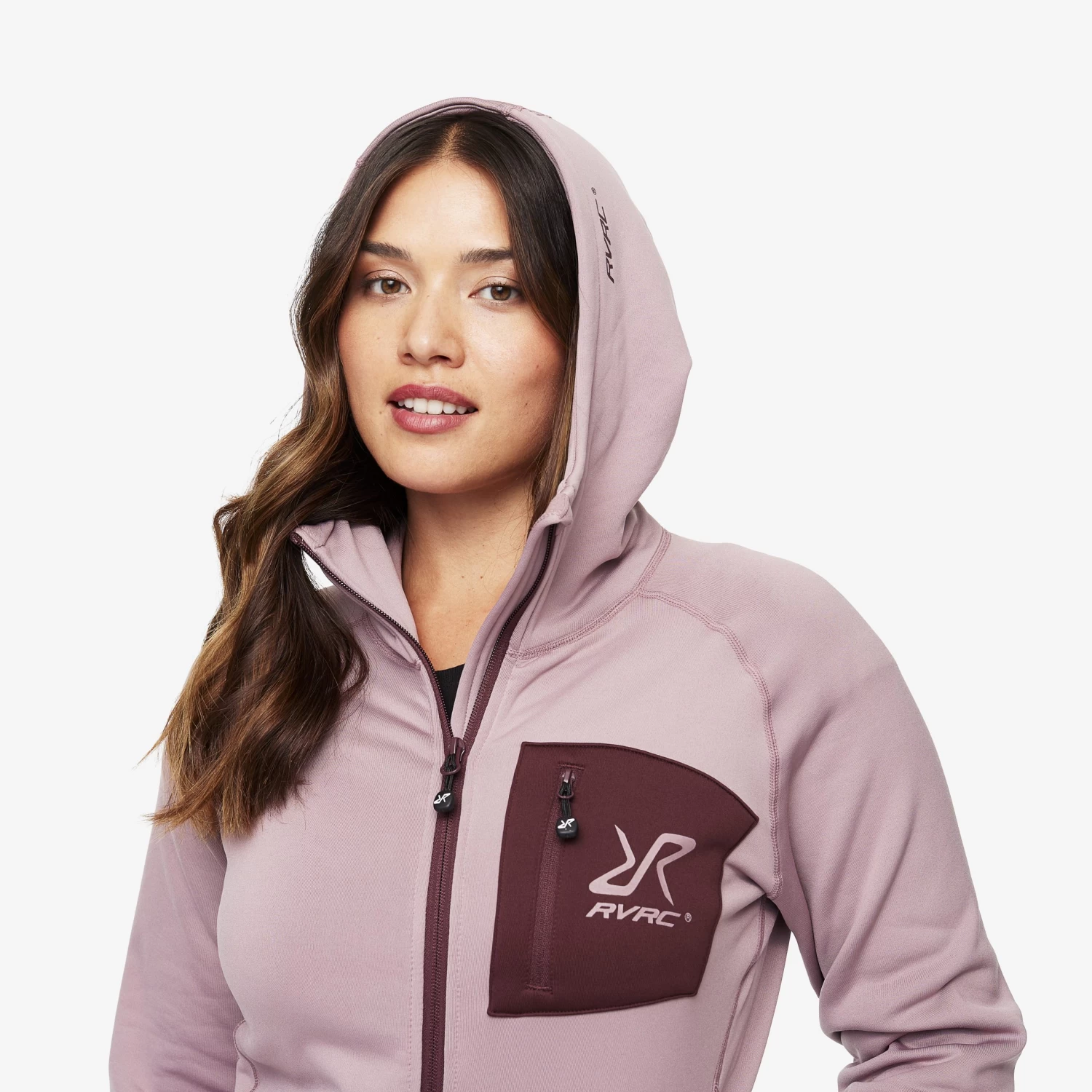 Illusion Hoodie Women Dusty Mauve 6 Illusion Hoodie Women Dusty Mauve - Image 4