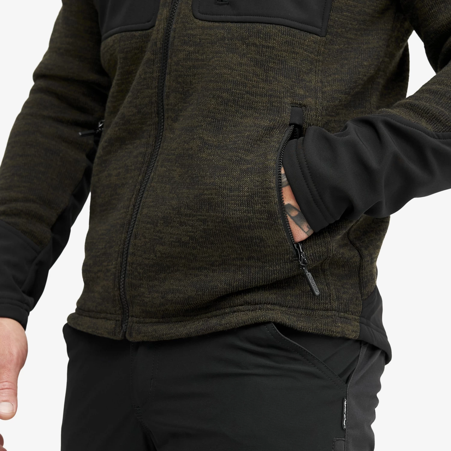 Wander Pro Wool Hoodie Men Dark Olive 8 Wander Pro Wool Hoodie Men Dark Olive - Image 6