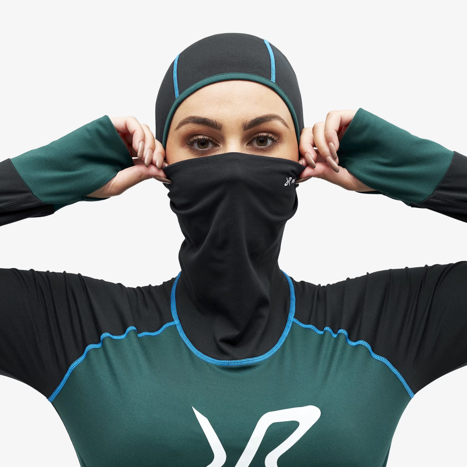 Sneaky Balaclava Base Layer Set Women Deep Teal 6 Sneaky Balaclava Base Layer Set Women Deep Teal - Image 4