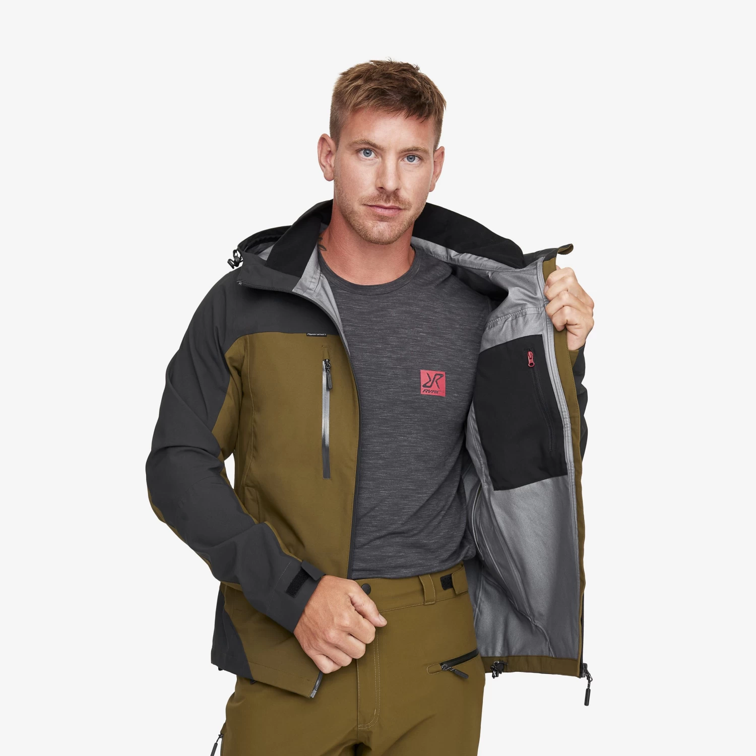 Silence Proshell Jacket Men Dark Olive/Moonless Night 9 Silence Proshell Jacket Men Dark Olive/Moonless Night - Image 7