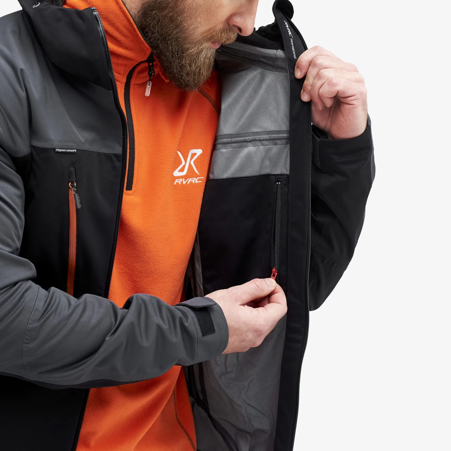 Silence Proshell Jacket Men Black/Rusty 8 Silence Proshell Jacket Men Black/Rusty - Image 6