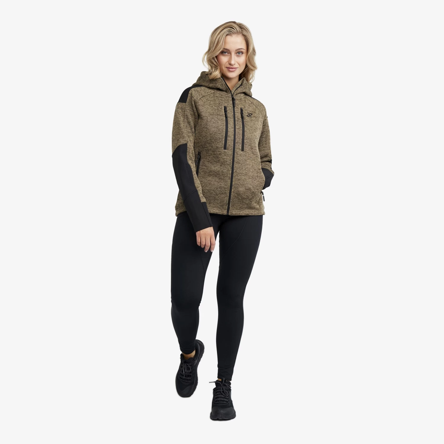 Tornado Hoodie Women Khaki 4 Tornado Hoodie Women Khaki - Image 2