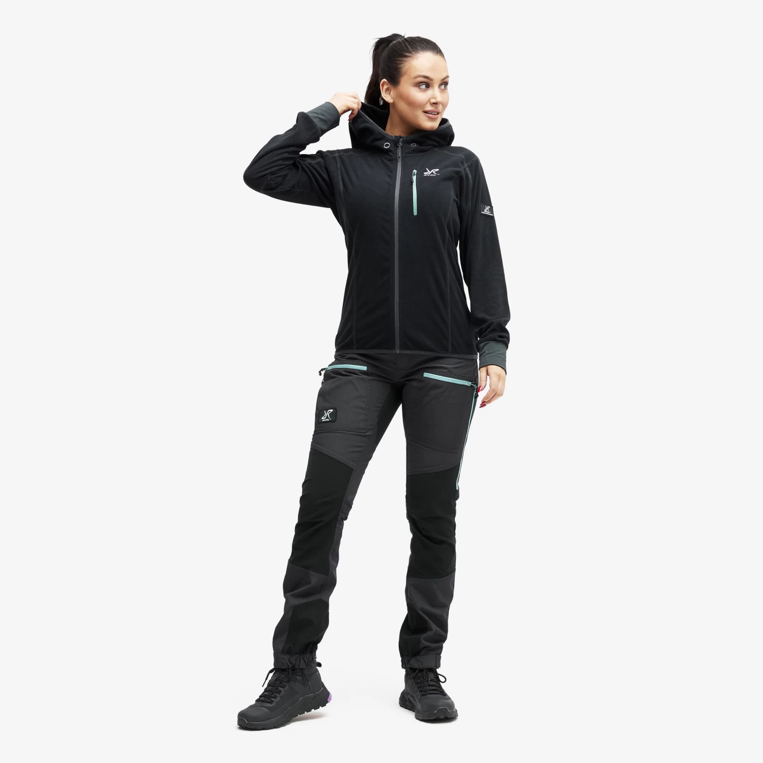 Trekker Hoodie Women Black 5 Trekker Hoodie Women Black - Image 3