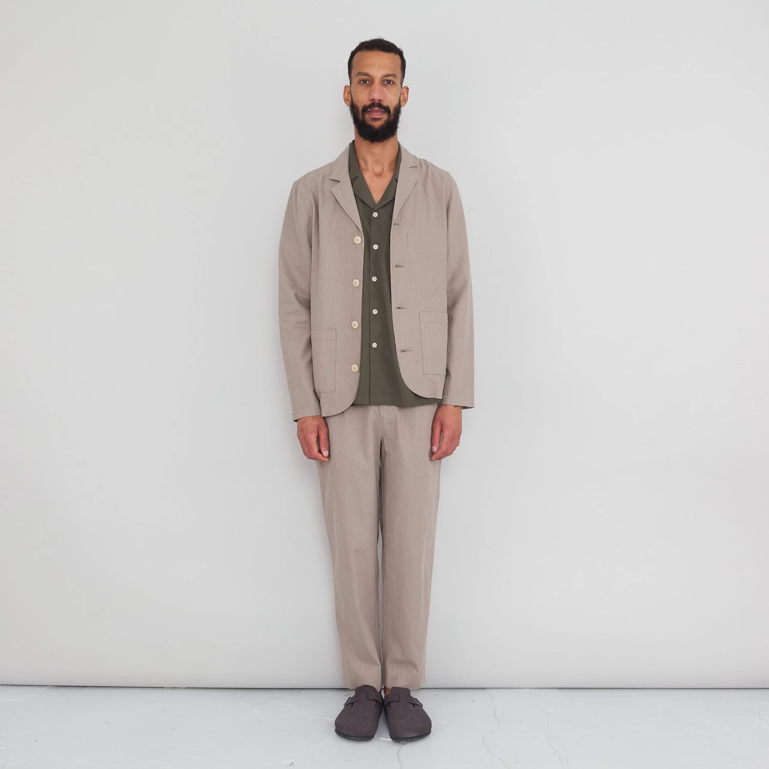 Patch Jacket - Mushroom Linen 4 Patch Jacket - Mushroom Linen - Image 2