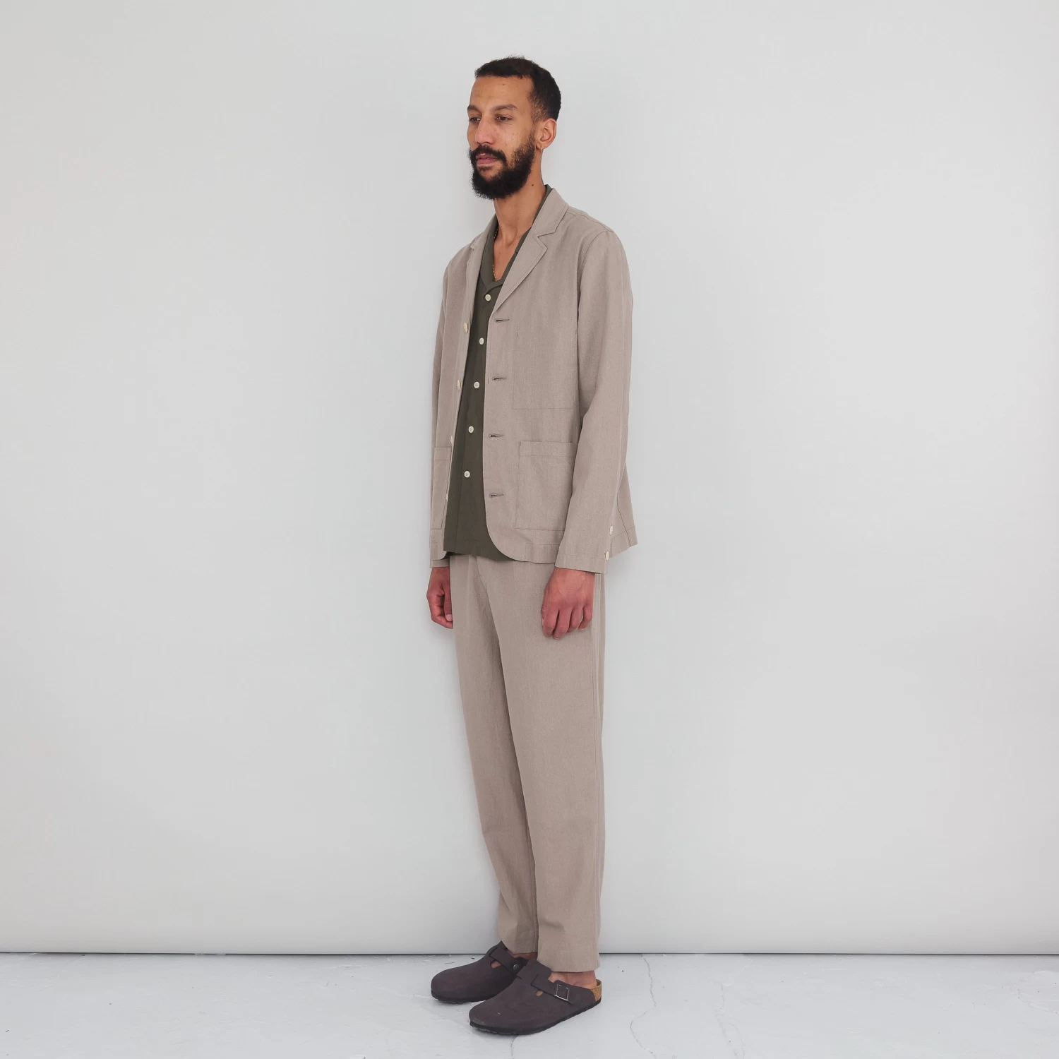 Patch Jacket - Mushroom Linen 5 Patch Jacket - Mushroom Linen - Image 3