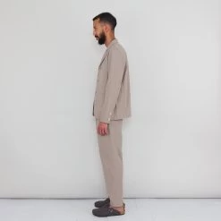 Patch Jacket - Mushroom Linen 12 Patch Jacket - Mushroom Linen -Clothing Sales Store folkss24mens21847