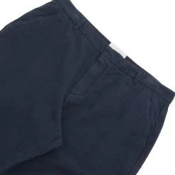 Cotton Linen Trouser Fixed - Soft Navy -Clothing Sales Store ss24coreflats 024